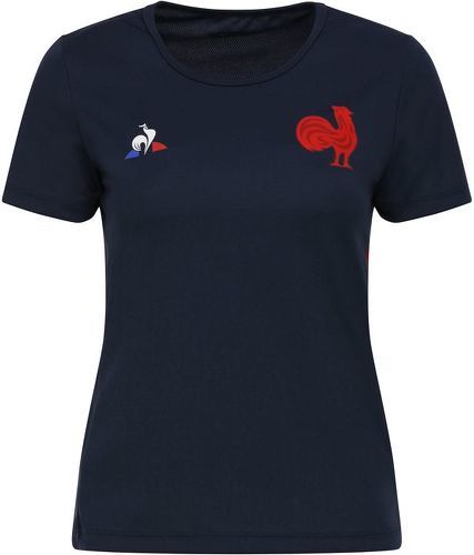 LE COQ SPORTIF-Tee shirt rugby XV de France, entrainement 2019/2020 femme - Le Coq Sportif-image-1
