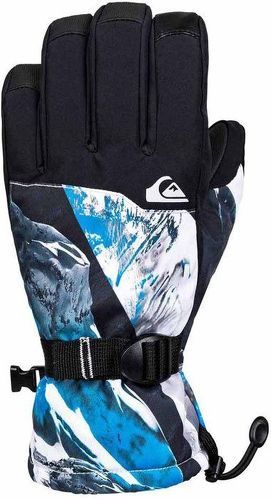 QUIKSILVER-Gants de ski noir/bleu/blanc homme Quiksilver Mission Glove-image-1