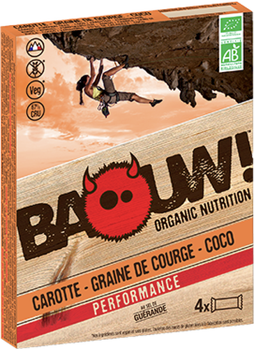 BAOUW-BAOUW 4 BARRES CAROTTE GRAINE DE COURGE COCO Barre énergetique-image-1
