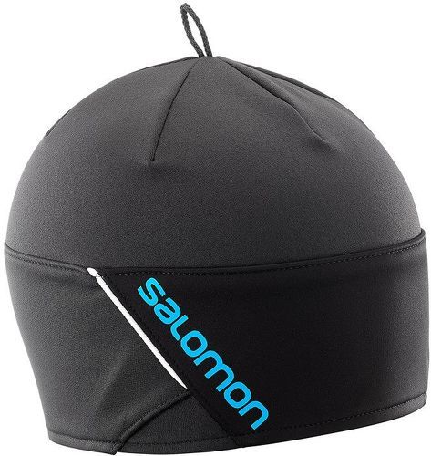 SALOMON-Salomon rs beanie noir et bleu bonnet coupe vent-image-1