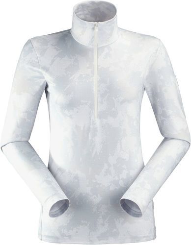 EIDER-Polaire Eider Wax 1/2 Zip Print Blanc Femme-image-1