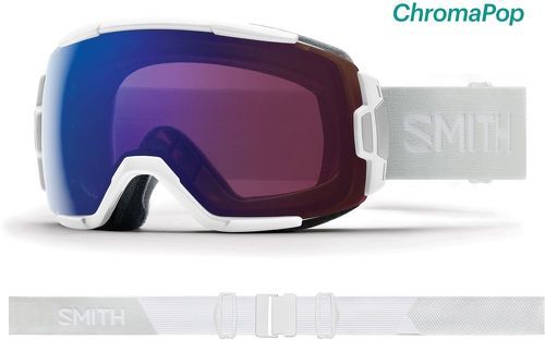 SMITH OPTICS-Masque De Ski/snow Smith Vice White Vapor Chromapop Photochromic Cat 1-3 Rose Flash-image-1