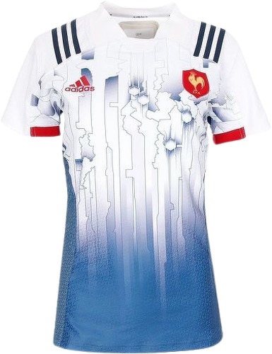 adidas-Equipe France Rugby 7 Maillot domicile blanc femme Adidas-image-1