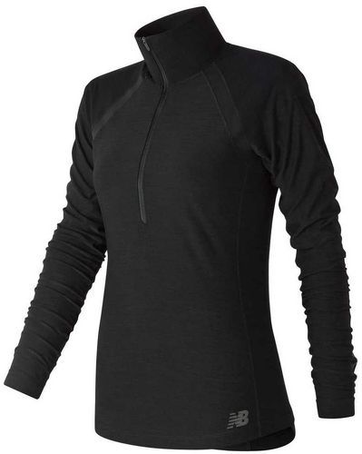 NEW BALANCE-sweat-shirt de sport avec zip noir s-image-1