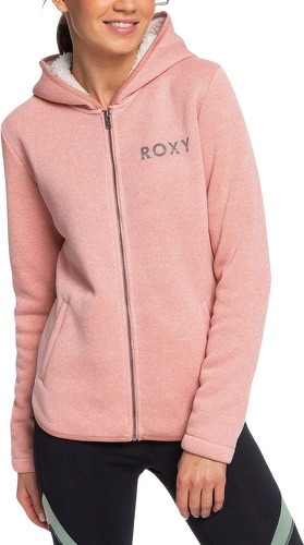 ROXY-Sweat zippé rose femme Roxy Slopes Fever-image-1