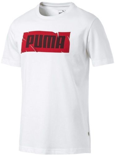 PUMA-T-shirt blanc homme Puma Wording Tee-image-1