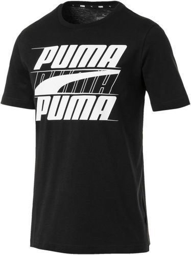 PUMA-T-shirt noir homme Puma Rebel Basic-image-1