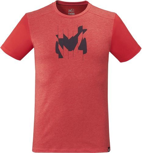 Millet-Tee-shirt Manches Courtes Millet Broken Logo Rouge Homme-image-1