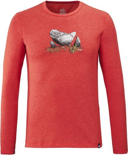 Millet-Tee-shirt Manches Longues Millet Boulder Dream Rouge Homme-image-1