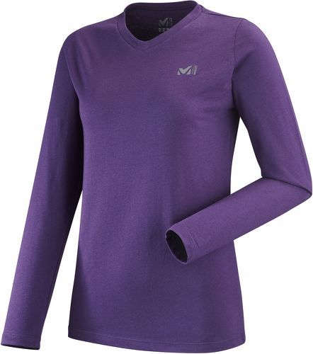 Millet-Tee-shirt Manches Longues Millet Wall Violet Femme-image-1