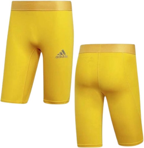 adidas-Short de compression jaune homme Adidas Alphaskin-image-1