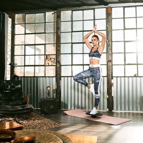 GORILLA SPORTS-Tapis de Yoga - pilates - en TPE - double face bicolor de 180cm x 60cm x 0,6cm-image-2