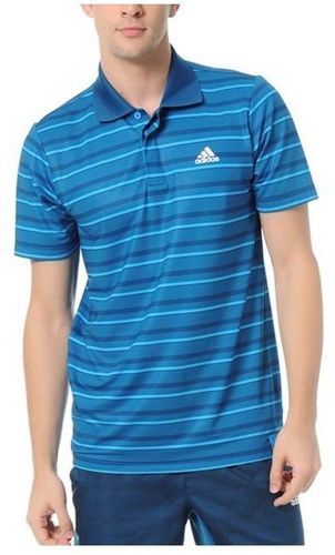 adidas-Polo Stripes Bleu Homme Adidas-image-1