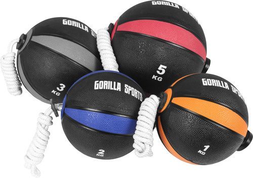 GORILLA SPORTS-Tornado ball - Ballon d'exercice avec corde - De 1 à 5 KG-image-1