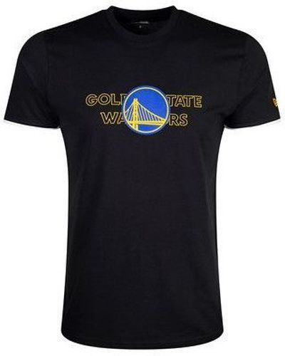 NEW ERA-T-Shirt NBA Golden State Warriors New Era Graphic Noir pour Homme-image-1