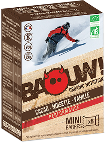 BAOUW-BAOUW 8 MINI BARRES CACAO NOISETTE VANILLE Barre énergetique-image-1