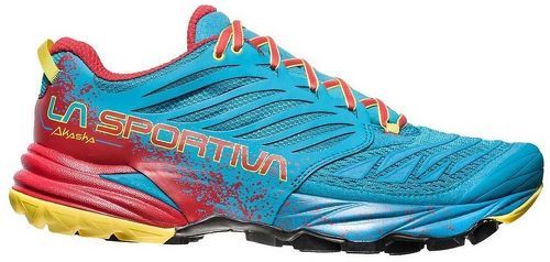 LA SPORTIVA-La sportiva akasha rouge et bleue chaussure de trail-image-1