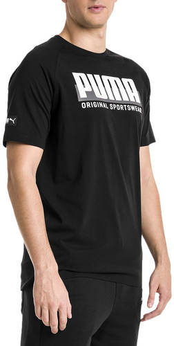 PUMA-T-shirt noir homme Puma Athletics-image-1