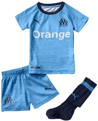 PUMA-Olympique de Marseille Mini kit third bleu enfant Puma-image-1