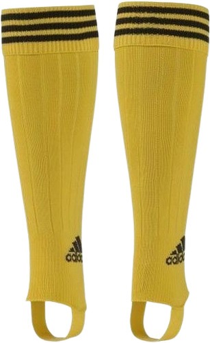 adidas-Chaussettes de foot jaune junior Adidas 3 Stripes-image-1