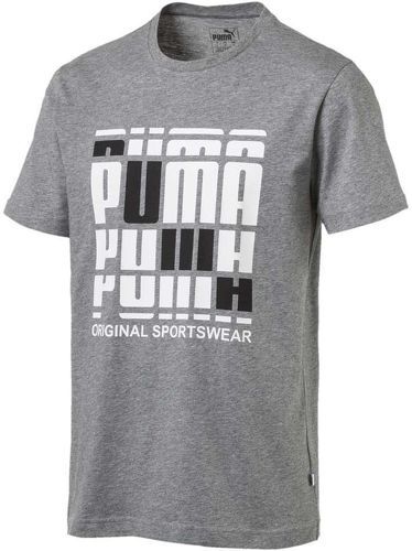 PUMA-T-Shirt Gris Homme Puma-image-1