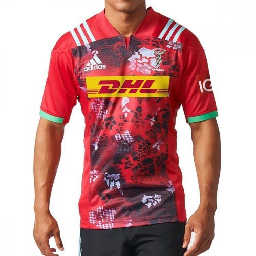 adidas-Harlequins Maillot rugby rouge homme Adidas-image-1