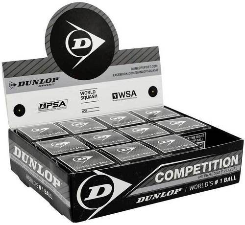 DUNLOP-Compétition - 12 balles de squash-0
