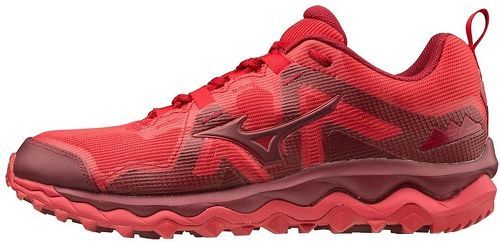 MIZUNO-Mizuno wave mujin 6 rouge chaussures de trail-image-1