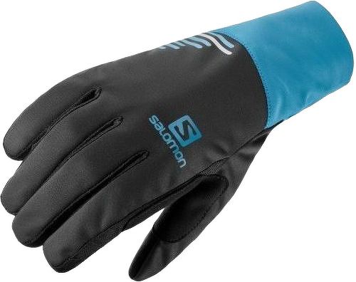 SALOMON-Salomon equipe glove u noir et bleu gants running-image-1