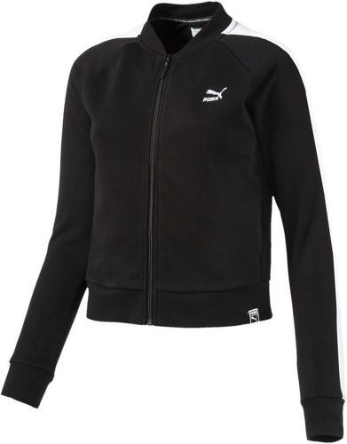 PUMA-Sweat zippé noir femme Puma Classics T7 Track Jacket-image-1