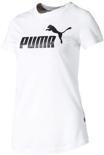 PUMA-T-shirt blanc femme Puma Amplified-image-1