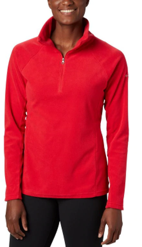 Columbia-COLUMBIA GLACIAL IV 1/2 ZIP RED LILY POLAIRE 2020-image-1