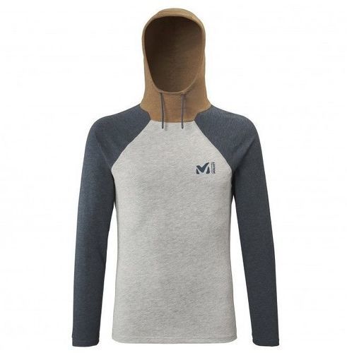 Millet-MILLET RED WALL LIGHT HOODIE HOMME - HEATHER GREY/ORIONBLUE-image-1