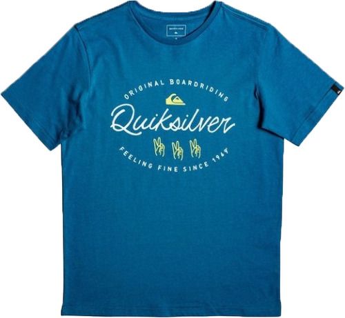 QUIKSILVER-T-Shirt Bleu Garçon Quiksilver WAVE SLAVES-image-1