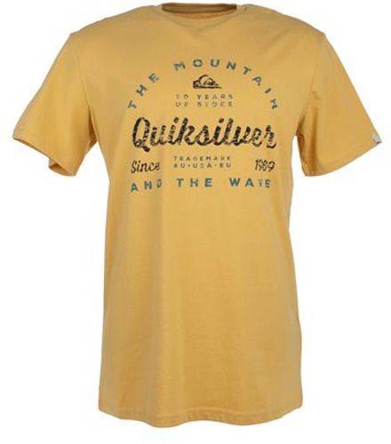 QUIKSILVER-T-Shirt Moutarde Homme Quiksilver Drop In Drop Out-image-1