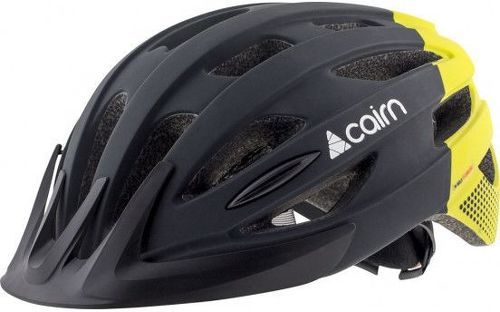 CAIRN-Cairn casque fusion noir et jaune casque vélo-image-1