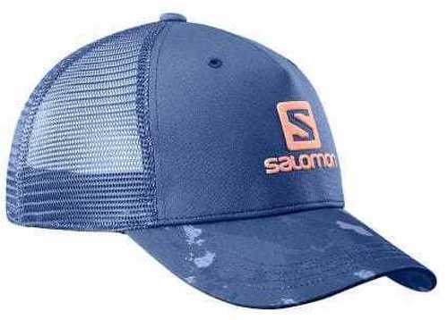 SALOMON-Salomon cap mantra logo cap dark denim casquette running-image-1