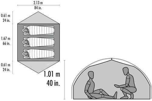 MSR-Carbon Reflex 3 - Tentes de randonnée-1