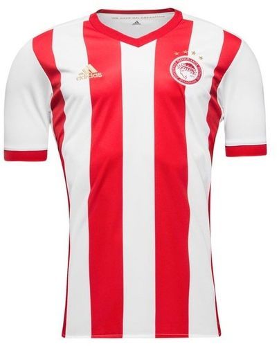 adidas-Olympiacos FC Maillot domicile blanc/rouge homme Adidas-0