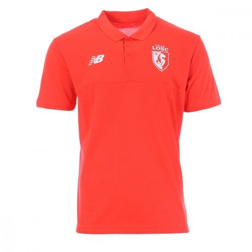 NEW BALANCE-LOSC Polo rouge fluo homme New Balance-image-1