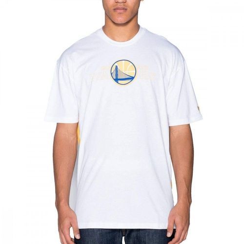 NEW ERA-T-shirt blanc homme New Era Golden State Warriors-image-1