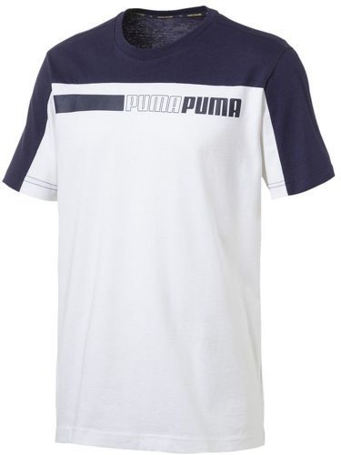 PUMA-T-Shirt Marine et blanc Homme Puma Modern Sports-image-1