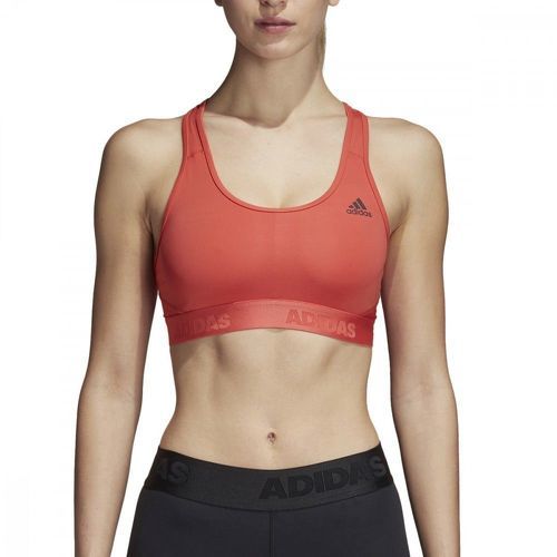 adidas-Brassière de sport rouge clair femme Adidas-image-1