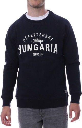 HUNGARIA-Sweat Shirt Marine Blanc Homme Hungaria LEGEND-image-1