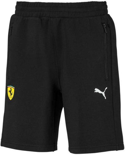 PUMA-Short garçon noir Puma Ferrari Kids Sweat Shorts-image-1