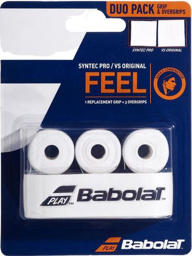 BABOLAT-Grip Syntec Pro + 3 Surgrips VS Original - Grip de tennis-0