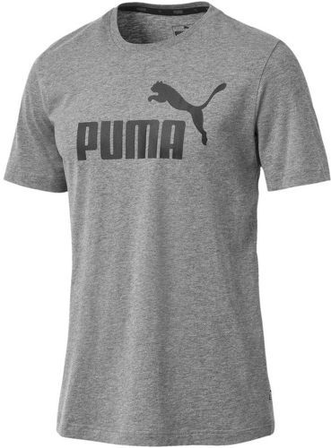 PUMA-T shirt Gris Homme PUMA ESS Logo Tee-image-1