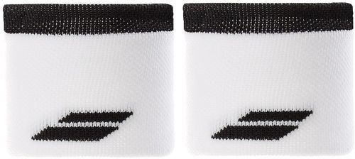 BABOLAT-Logo wristband blanc noir-image-1