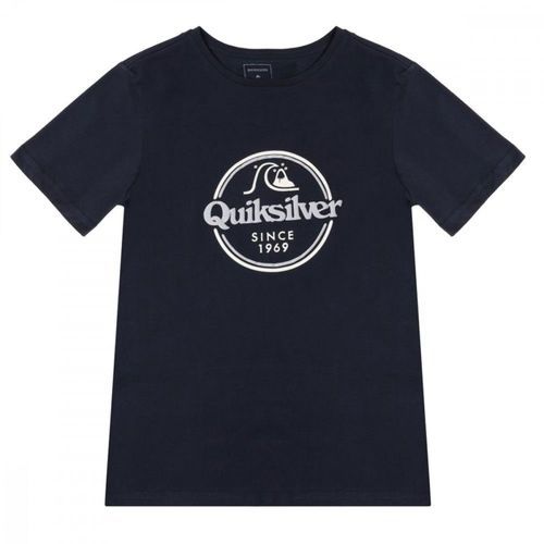 QUIKSILVER-T-shirt bleu marine garçon Quiksilver Words remain-image-1