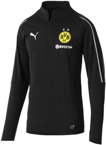 PUMA-Borussia Dortmund Sweat 1/4 zip noir homme Puma-image-1